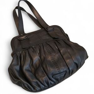 Cole Haan Pleated Leather Satchel Hobo Bag Purse END OF YEAR SALE